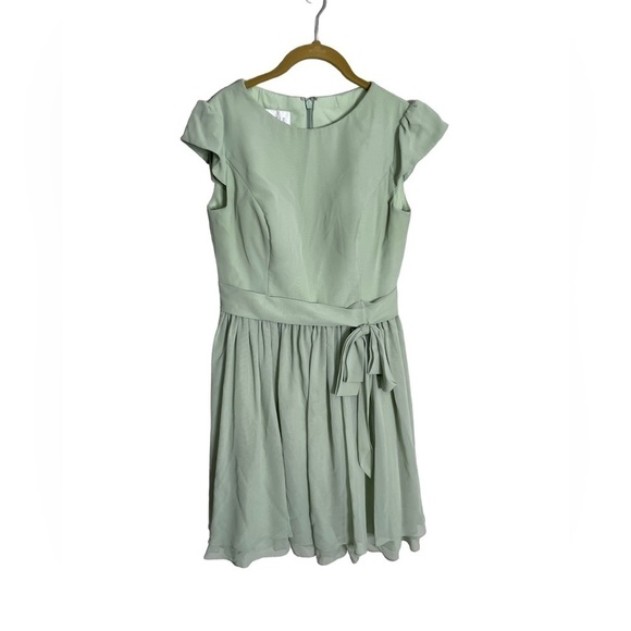 Azazie Mint Pale Green Short Bridesmaid Formal Dress A12 - Picture 1 of 6
